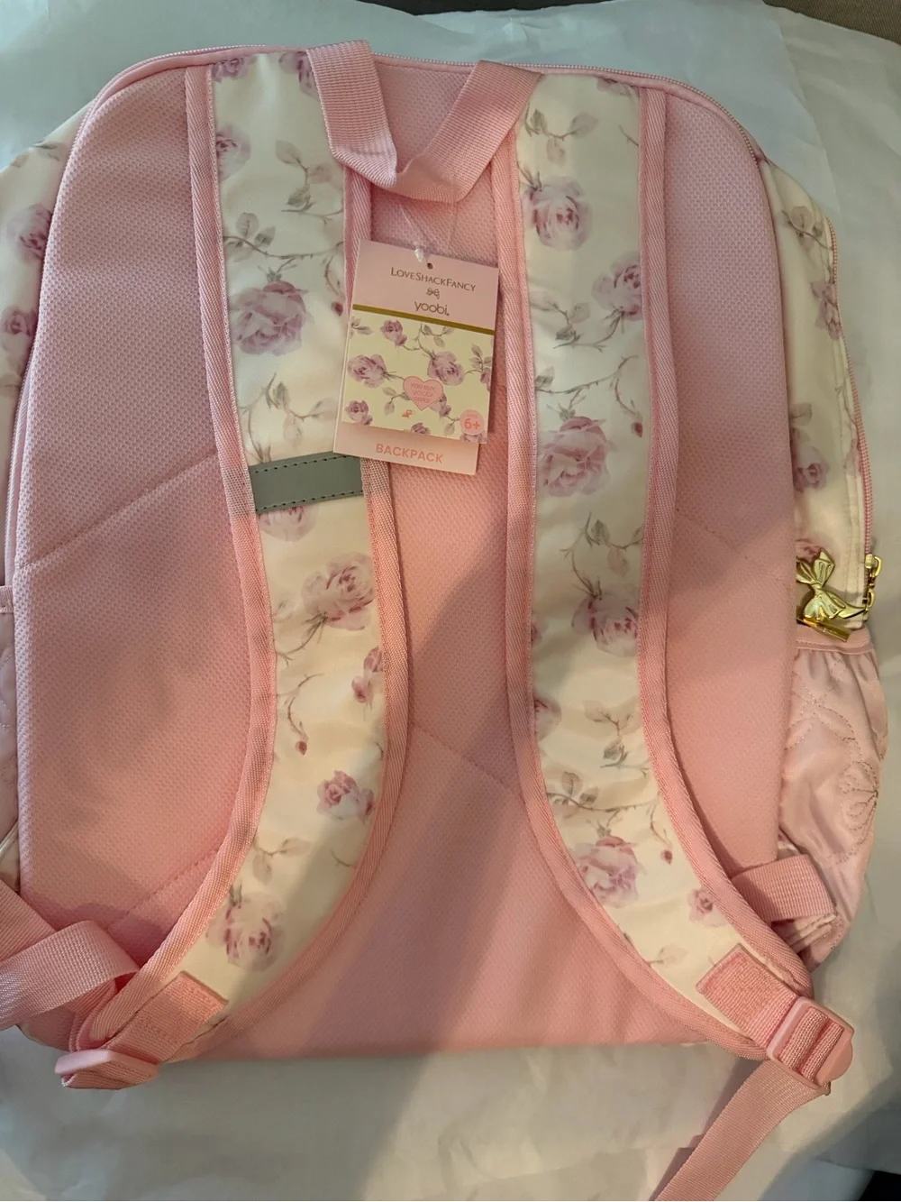 Loveshackfancy x Target Yoobi Ribbon Rosa Backpack - Sterling Dusk